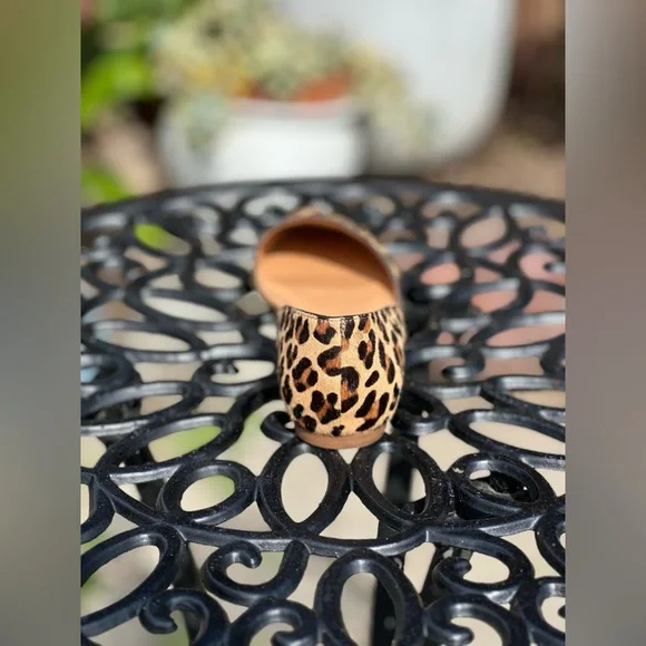 J. Crew —Calf Hair Leopard Print Flats - Picture 6 of 8